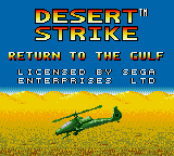 Заставка игры Desert Strike: Return to the Gulf
